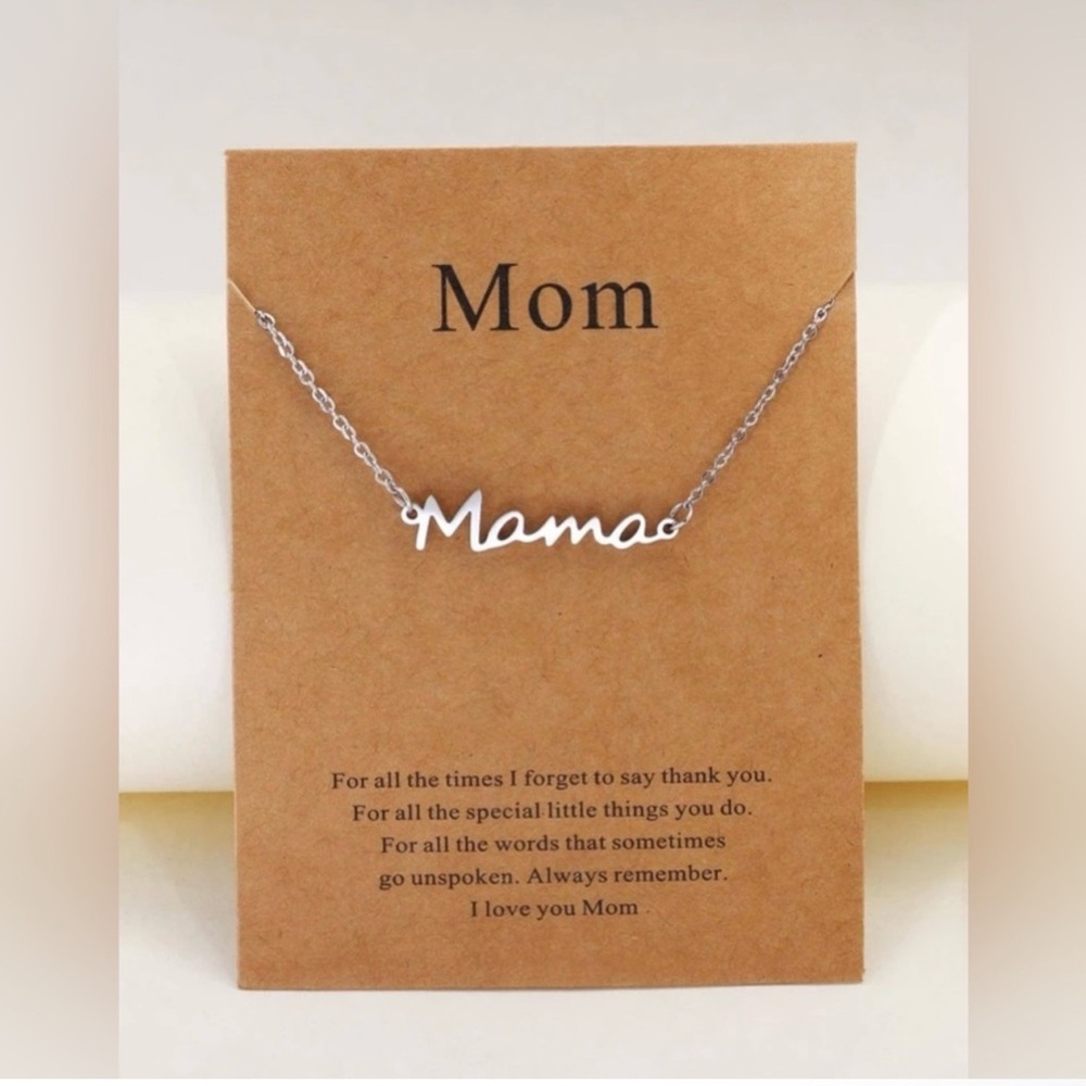 Silver 'Mama' Necklace
